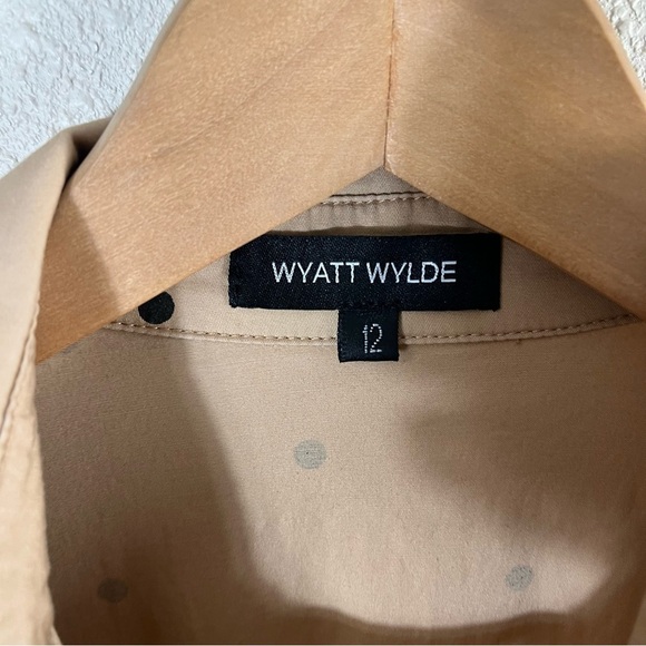 WYATT WYLDE Veronica Midi Dress in Khaki Spot - Picture 10 of 12